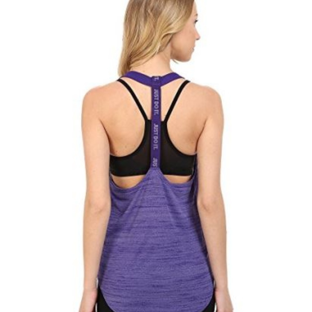 Nike Elastika Heathered Tank Top Heather Purple